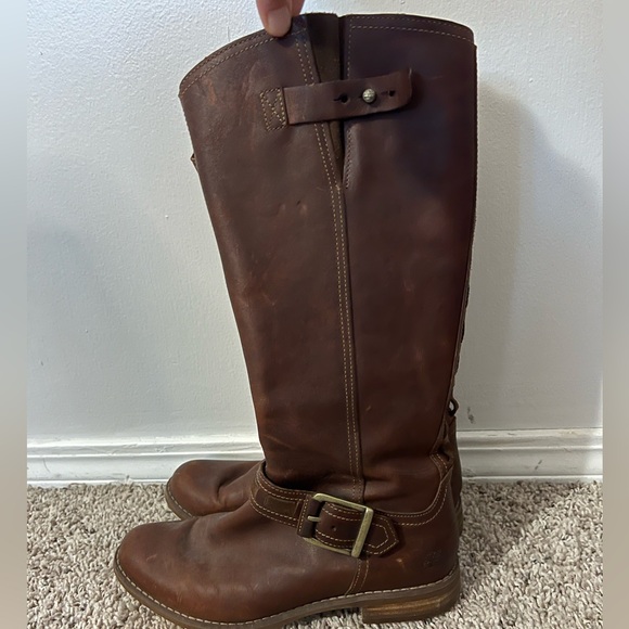 Timberland EK Savin Hill Tall Shaft Brown Women's Riding Boots - 9.5 - Picture 3 of 6